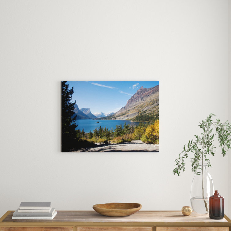 East Urban Home Glacier National Park, Montana Picture Frame Photograph Wayfair.co.uk